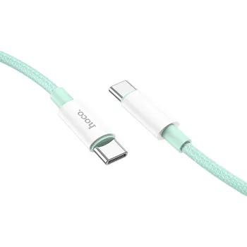 Datový kabel Datový kabel Hoco (X68) - USB Type-C to USB Type-C, 3A, 1.0m - zelený