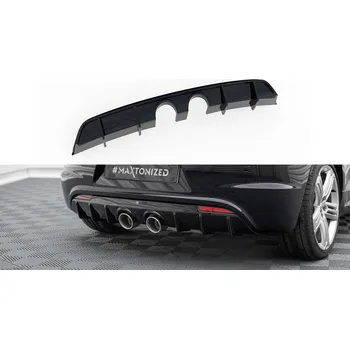 Nárazník Zadní difuzor V.3 Volkswagen Scirocco R Mk3 černý lesklý plast