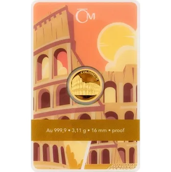 2023 - Zlatá mince 5 NZD Koloseum - Sedm nových divů světa - orientační cena
