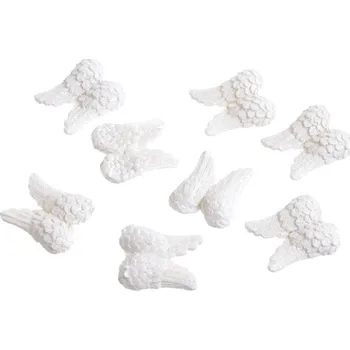 Vánoce Křídla glitter (8 ks) - bílá