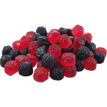 Bonbon PERUN-OŘECHY Želatinové maliny a ostružiny sáček: 500 g