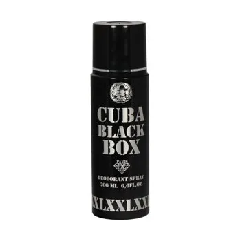 Pánský parfém CUBA Deo Spray 200ml BLACK BOX XXL
