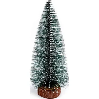 Vánoce Pro Háčkování Dekorace vánoční stromeček 26 cm zelený