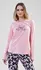 Dámské pyžamo Vienetta Secret Motýlci 2040893023 světle růžové