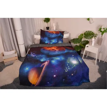 Povlečení Aaryans 3D Galaxie 140 x 200, 70 x 90 cm zipový uzávěr