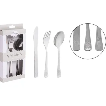 Příbor FIRST STEPS Příbor pro děti SET 3ks Nerez