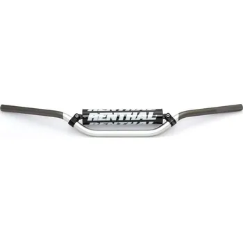 RENTHAL řídítka 7/8 CALA 22mm MX HANDLEBAR SILVER/GREY VILLOPOTO / STEWART PADDED, barva stříbrná/šedá s hrazdou HONDA CRF150R rok 03-22