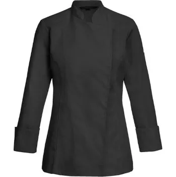 Gastro oděv GREIFF Dámský rondon se skrýtou légou, regular fit, černý, vel. L