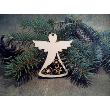 Vánoční ozdoba Dřevěná ozdoba - Anděl Anděl