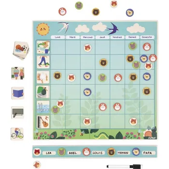 Janod Magnetický rodinný plánovač 40 x 38 cm