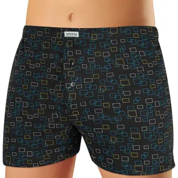 Trenýrky Andrie PS 5758 černé pánské trenýrky Barva: černá, Velikost: 3XL