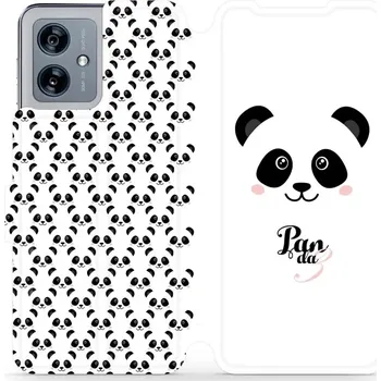 Pouzdro na mobilní telefon Flipové pouzdro Mobiwear - Motorola Moto G54 5G / Moto G54 5G Power Edition - M030P Panda Amálka (Knížkové flip pouzdro, obal, kryt na mobil Motorola Moto G54 5G / Moto G54 5G Power Edition - M030P Panda Amálka, materiál Umělá kůže + TPU - ochrana 360°,)