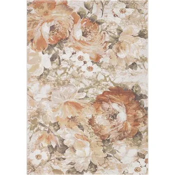 Koberec Moderní kusový koberec Ragolle Argentum 63377 9248 Květy béžový Rozměr: 200x290 cm