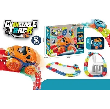 autodráha Závodní flexibilní autodráha 92 dílků