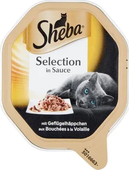 Krmivo pro kočku Sheba vanička drůběží kousky 85 g