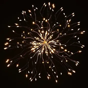 Vánoční dekorace Springos vánoční světýlka řetěz explodující hvězda teplá bílá 100 LED