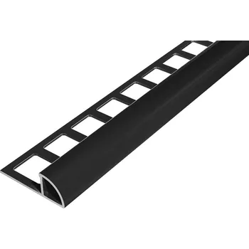 Podlahová lišta ACARA SP14/4 ukončovací lišta C, PREMIUM, hliník RAL9005, 11 mm, 3 m AAOE 110/3/RAL9005