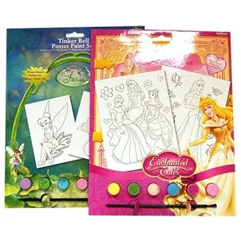 Plakát DISNEY Plakát 2ks, barvičky 6ks, štětec 1ks