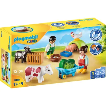 Stavebnice Playmobil Playmobil 1.2.3 71158 Zábava na farmě