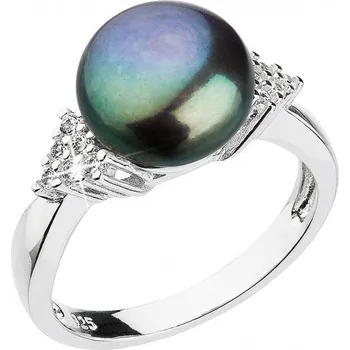 Prsten Stříbrný prsten s peacock říční perlou 25002.3 velikost 54