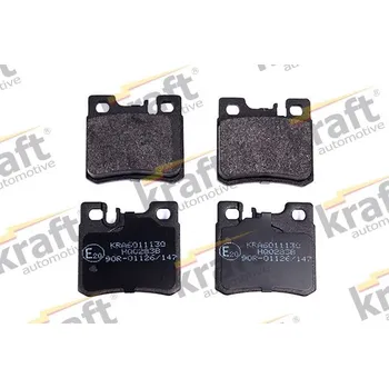 Brzdová destička Sada brzdových destiček, kotoučová brzda KRAFT AUTOMOTIVE 6011130