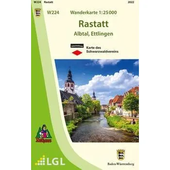 Cestování Rastatt Wanderkarte 1:25 000