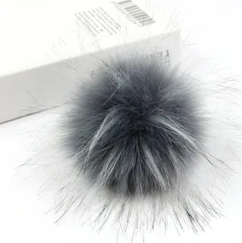 Bambule, bambulka z kožešiny, mýval, šedá 10 cm