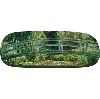 Pouzdro na brýle Plumeria Plu - Pouzdro na brýle s čistícím hadříkem C. Monet, Japanese Bridge - 16x4x6 cm