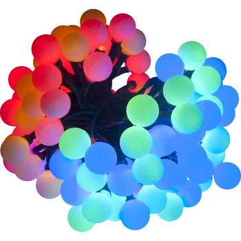 Vánoční dekorace Cortina Vánoční osvětlení řetěz světýlka 100LED kuliček venkovní studená bílá