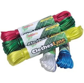 Prací prášek CLEANEX Šňůra na prádlo ocelové lanko 20m (555)