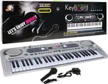 Keyboard s příslušenstvím 70 cm stříbrný