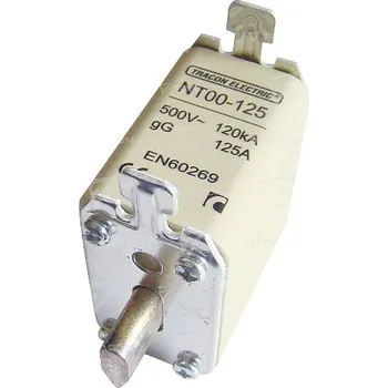 Tracon NTM00-160 Nožová pojistka 500V AC, 160A, 00, 120kA, aM (Tracon NTM00-160)