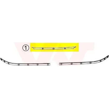 Lišta karosérie Ozdobná / ochranná lišta, nárazník VAN WEZEL 0639481