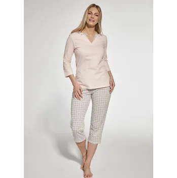 Dámské pyžamo Dámské pyžamo Cornette 766 nadměrné Velikost: 4XL, Vzor: 7660358