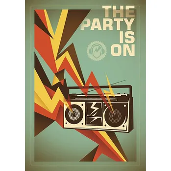 Plakát Plakát, Obraz - Party poster design with abstraction., RadomanDurkovic