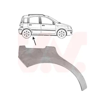 Blatník karosérie Boční stěna VAN WEZEL 1709148