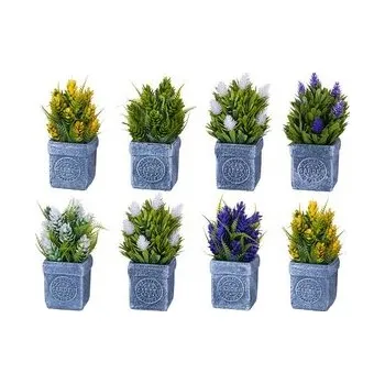 umělá květina Umělé kvítí v keramickém květináči - 1 kus