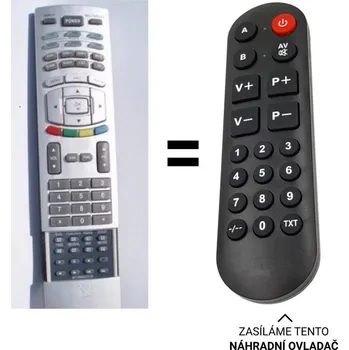 Dálkový ovladač LG 6710V00151W = 6710V00151S náhradní dálkový ovladač pro seniory