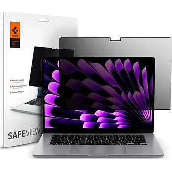 Spigen SafeView Privacy Filter 1 Pack MacBook Air 15" M2 2023/M4 2025
