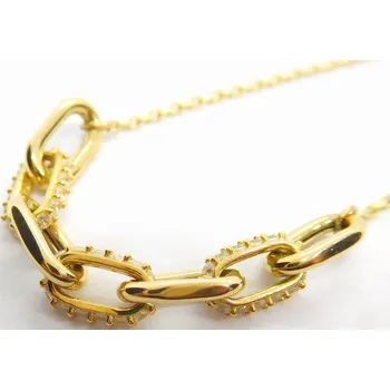 Náramek Klenoty Budín Dámský zlatý náramek ze žlutého zlata se zirkony 585/1,70gr 17+3cm HK7033 (Klenoty Budín Dámský zlatý náramek ze žlutého zlata se zirkony 585/1,70gr 17+3cm HK7033)