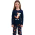 Dívčí pyžamo Italian Fashion Wasilla Dívčí pyžamo tmavě modré s liškou, 146/152