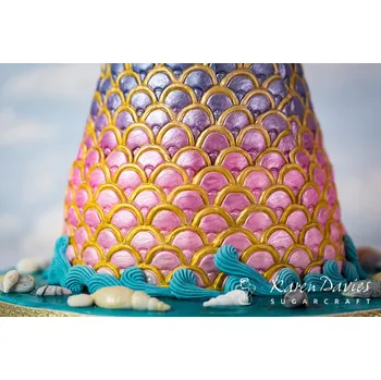 Forma na pečení Silikonová forma struktura šupiny - Karen Davies