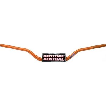 RENTHAL řídítka 1,1/8 CALA 28,6mm MX FATBAR HANDLEBAR ORANGE MCGRATH / SHORT PADDED PADDED, barva oranžová s protektorem KTM EXC 125 ( ENDURO) rok 04-10