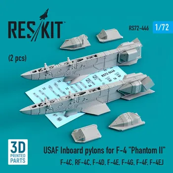 Plastikový model Reskit 1/72 USAF Inboard pylons for F-4 'Phantom II' (2x)