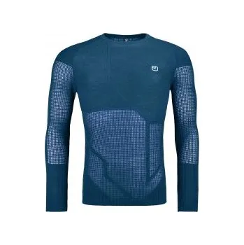 Ortovox Merino Thermovent Long Sleeve M petrol blue S; Modrá triko + DÁREK DLE VÝBĚRU!
