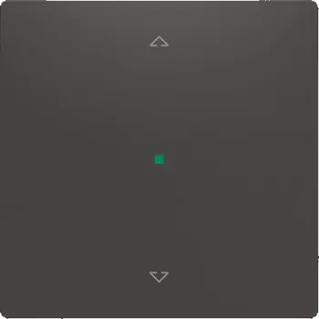 vypínač ABB - Zoni, kryt 1násobný, symbol "žaluzie", matná černá