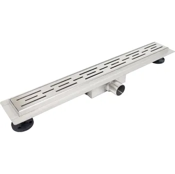 Odvodňovací žlab Balneo Decor Next sprchový odtok 80 cm ocel STRIPES80N