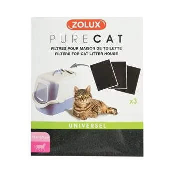 Přislušenství pro kočičí toaletu Filtr do krytých toalet PURECAT 3ks Zolux