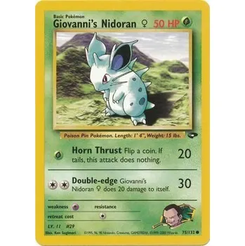 Karetní hra Pokémon GC 075/132 Giovanni's Nidoran [F] - Gym Challenge Stav: Near Mint