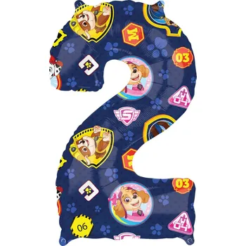 Balónek Tlapková patrola balónek číslo 2, 66 cm x 43 cm Amscan 4213601